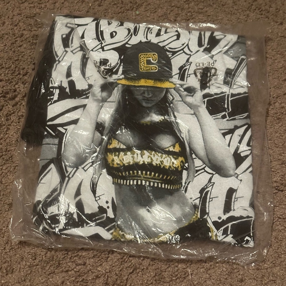 NEW in plastic still sealed WWE Authentic T-Shirt Wrestling Carmella "Fabulous"